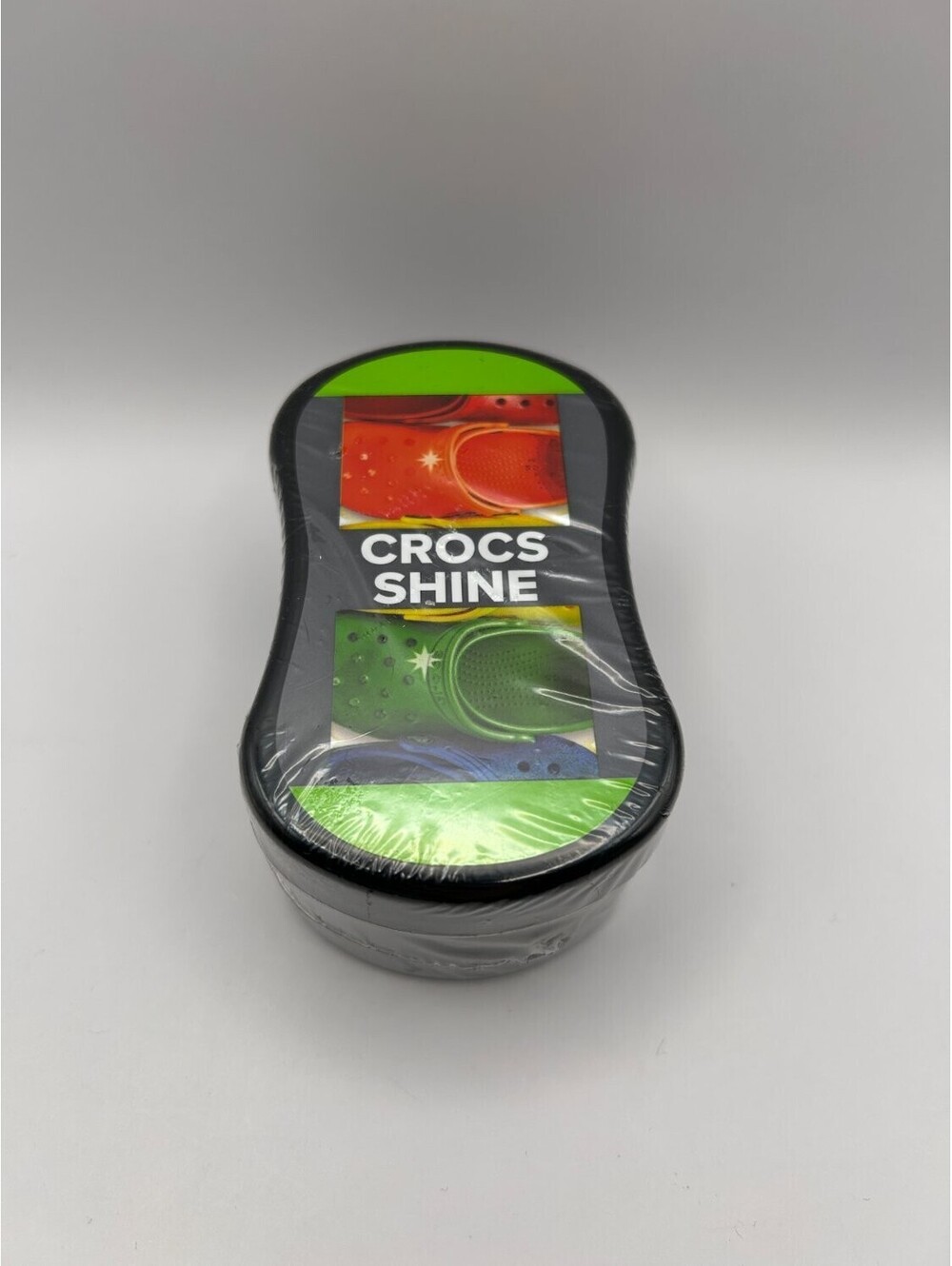 Crocs Shine Black Polish Sponge Shoe New Upc 191448100978